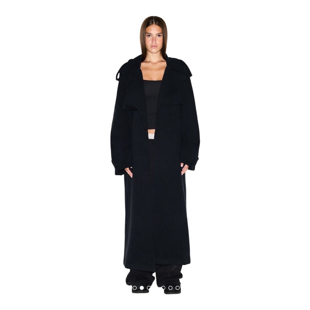 NWT Skims Oversized Boyfriend Trench Coat Small Black